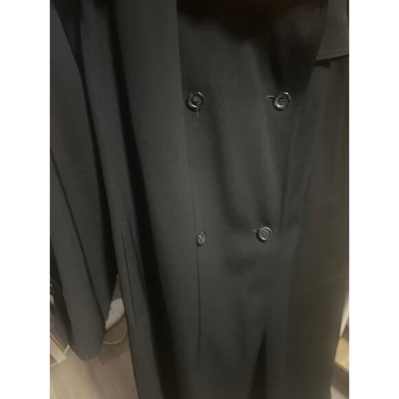 Vintage Gallery Woman Fully Lined Black Belted Trench Coat - Woman sz 22W - Picture 5 of 11